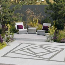 Arctic Granite Revolve Paving Feature