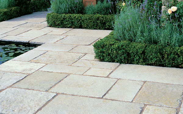 Vintage Limestone Creamy Grey Garden Paving | Stonemarket