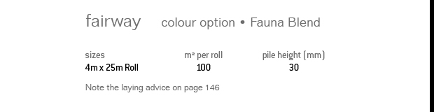 Fairway Artificial Grass Specification